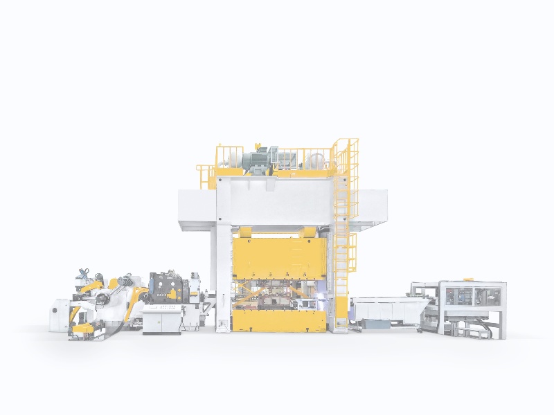 精準衝壓與落料線聯動體係： 三合一久久夜色精品亚洲衝床與堆垛係統的卓越協同